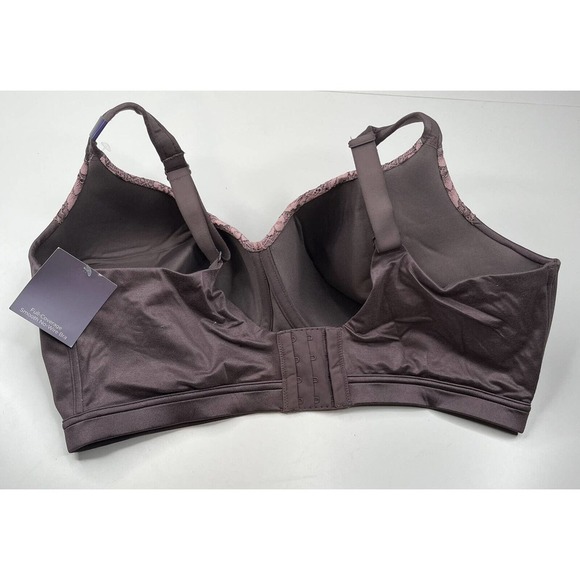 NWT Catherines Intimates Full Coverage No Wire Bra Size 44DD Purple Lace - Picture 3 of 6